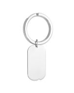 Vellum Sterling Silver Rhodium-plated Key Chain