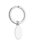Zevora Sterling Silver Rhodium-plated Key Chain