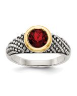 Selene Rise Garnet Ring