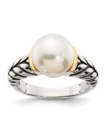 Cadenza Ray Pearl Ring