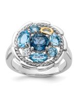 Sable Gilt Topaz Ring