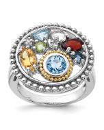 Valen Fleur Garnet Ring