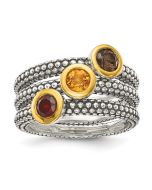 Rosaline Nova Garnet Ring