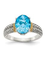 Evangeline Aura Topaz Ring