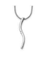 Crystal Dahlia Sunlit Sun White Ice Sterling Silver Rhodium-plated 18 Inch Diamond Necklace with 2 Inch Extender