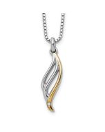 Iridescent Violet Ivory Cedar White Ice Sterling Silver Rhodium-plated Gold-tone 18 Inch Diamond Necklace with 2 Inch Extender