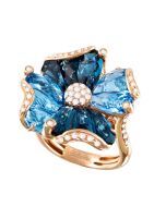 Mademoiselle Blue Topaz Ring