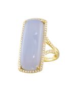14kt Yellow Gold Bellarri Chalecedony Ring