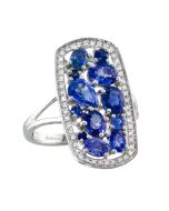 Princessa Blue Sapphire Ring
