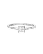 SolAeXe 14K White Gold Diamond Ring