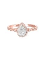 IonZenVer SolOraTh 14K Rose Gold Diamond Ring