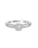 AeLuxLo OraLinSol 14K White Gold Diamond Ring