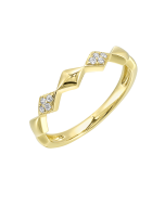 Valienne 14K Yellow Gold 1/20CTW Diamond Band
