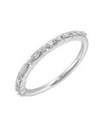 Arvella 14K White Gold 1/5CTW Diamond Band