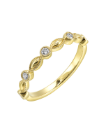 Lysandra 14K Yellow Gold 1/7CTW Diamond Band