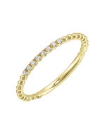 Virelle 14K Yellow Gold 1/20CTW Diamond Band