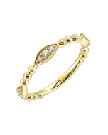 Miravelle 14K Yellow Gold 1/7CTW Diamond Band
