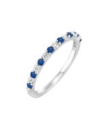 10k Sapphire and Diamond Ring