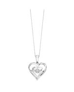 Diamond within a Heart Pendant
