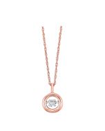 10kt Rose Gold Diamond Pendant