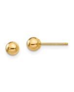Huggy Spark 14k Madi K Polished 4mm Ball Post Earrings