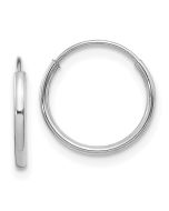 Buddy 14k Madi K White Gold Endless Hoop Earrings