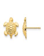 Snuggle Bug 14k Madi K Turtle Post Earrings