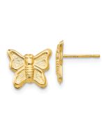 Cuddles Nest 14k Madi K Butterfly Post Earrings