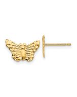 Fluffy Nook 14k Madi K Butterfly Post Earrings