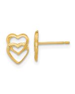 Glow Glow 14k Madi K Hearts Post Earrings