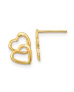 Cotton Boo 14k Madi K Hearts Post Earrings