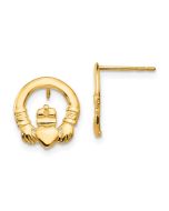 Bunny 14k Madi K Claddagh Post Earrings