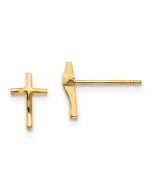 Cricket Cloud 14k Madi K Polished Cross Post Earrings
