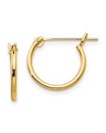 Luna 14k Madi K 1.25mm Half Hoop Earrings