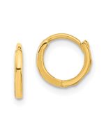 Buddy 14k Madi K Polished Hinged Hoop Earrings