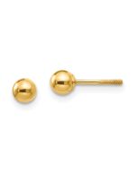 Giggles Buddy 14k Madi K Polished 4mm Ball Screwback Earrings