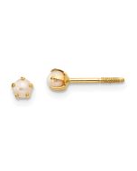 Cherry Joy 14k Madi K 2.5mm FW Cultured Pearl Earrings