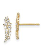 Giggles 14k Madi K CZ Cluster Post Earrings