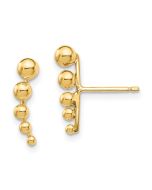 Luna Cloud 14k Madi K Graduated Ball Post Earrings