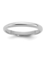 Clover Star 14K White Gold Madi K Polished 2mm Half Round Band Baby / Children's Ring