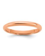 Lollipop Bean 14K Rose Gold Madi K Polished 2mm Half Round Band Baby / Children's Ring