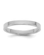 Sunny Bug 14K White Gold Madi K High Polished 2mm Flat Band Baby / Children's Ring