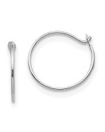 Bumble 14k White Gold Madi K Sm. Endless Hoop Earrings
