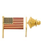 Amara 14k Enameled Flag Tie Tac