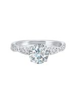 Woven Radiance Diamond Semi-Mount Ring .31 CTW