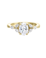 Blossom Arc Diamond Semi-Mount Ring