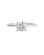 Timeless Grace Solitaire Semi-Mount Ring