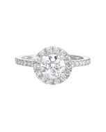 Luxe Halo Spark Semi-Mount Ring .47 CTW