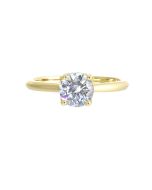 Golden Elegance Solitaire Semi Mount .04CTW