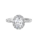 Bold Elegance Oval Semi Mount .52CTW